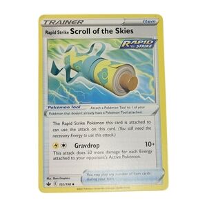 New Scroll of the Skies Pokémon Card